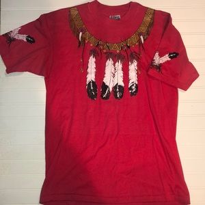 🎀Hanes fifty fifty single stitch native American